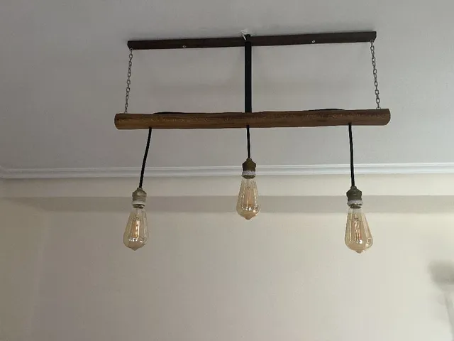 Lámpara rústica para salón